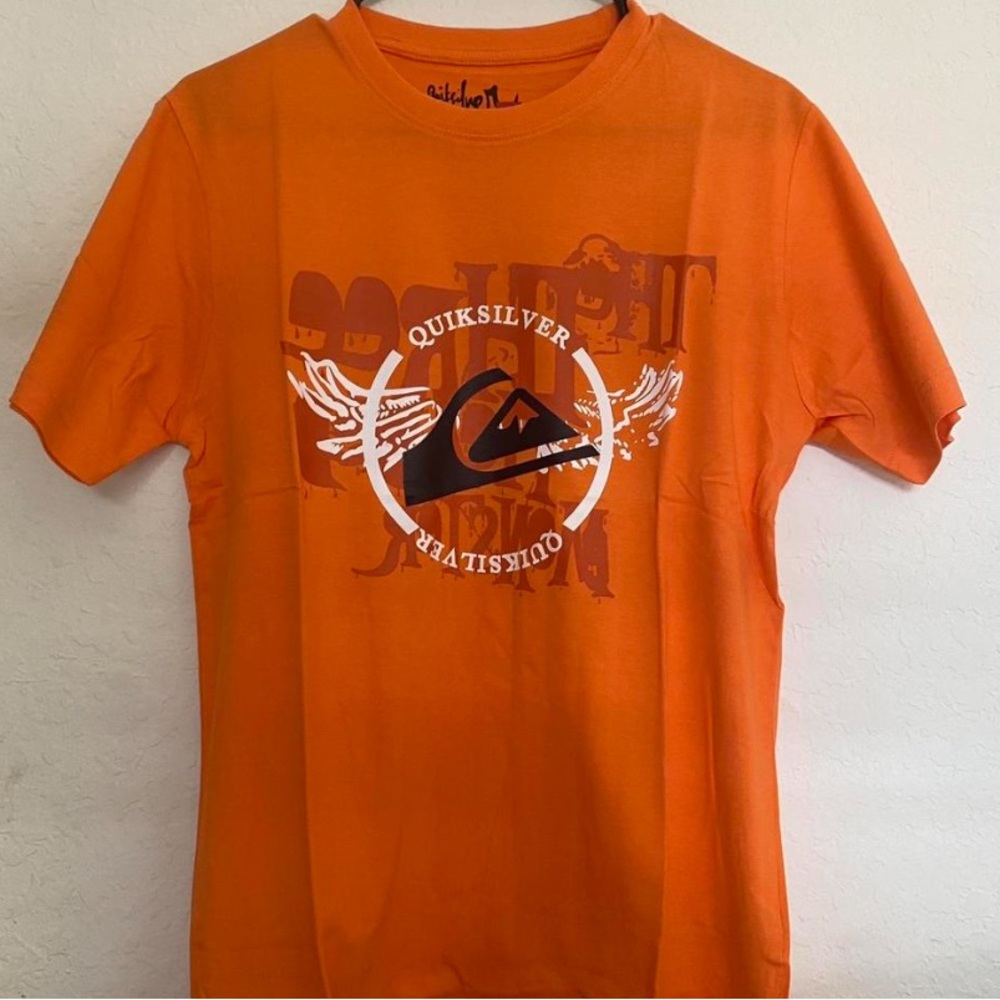 Quiksilver Orange Short Sleeve Tee